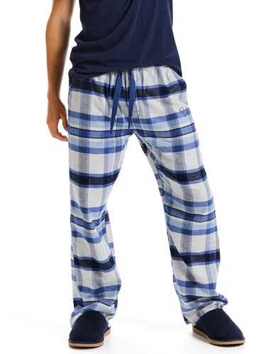 Mens Mack Check Flannelette Pj Pant