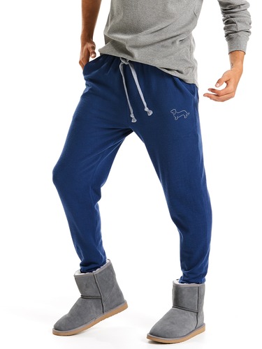 Mens Blue Heather Fleece Jogger