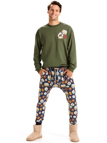 Mens Badges Fleece Jogger