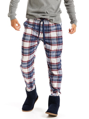 Mens Blue Check Cuff Jogger