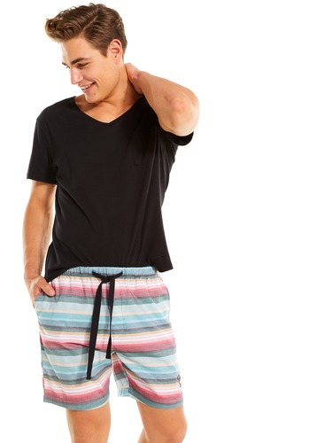 Keanu Stripe Mid Short