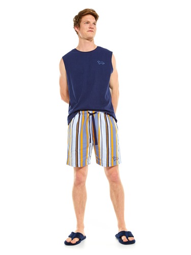 Corey Stripe Mid Short