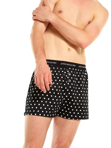 Black Pinspot Boxer Short