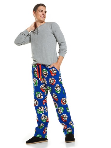 Mario Vs Luigi Classic Flannelette Pj Pant