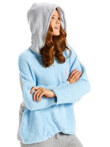 Fluffy Zip Pullover
