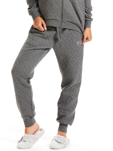 Charcoal Quilted Track Pant
