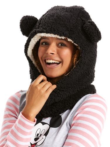 Fuzzy Bear Hoodie Hat