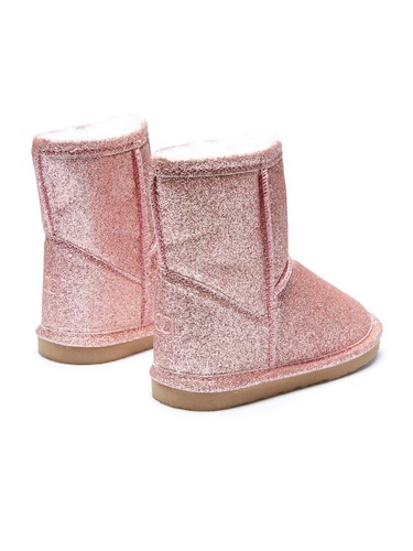 Kids Limited Edition Rose Gold Glitter Homeboots