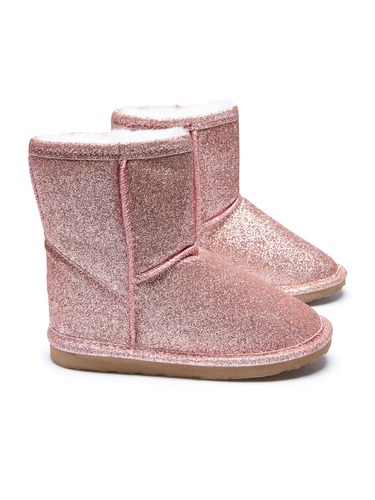 Kids Limited Edition Rose Gold Glitter Homeboots