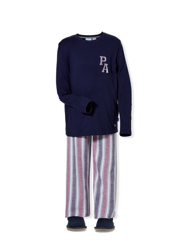 Boys Stripe Flannelette Pj Set
