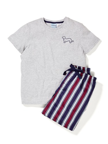 Boys Stripe Sateen Pj Set