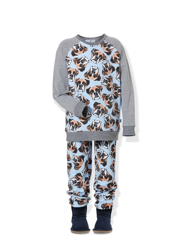 Boys Boxer Face Pj Set