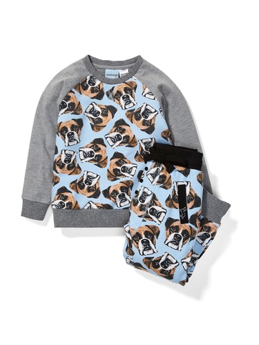 Boys Boxer Face Pj Set