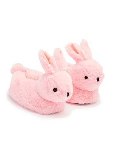 Girls Fluffy Bunny Slipper