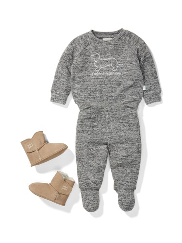 Baby Unisex Fuzzy Pj Set