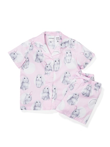 Jnr Girls Soft Bunny Short Pj Set