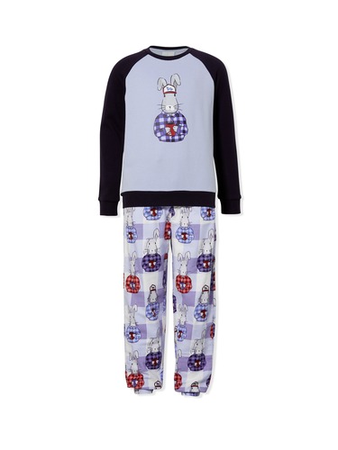 Boys Bunny Cuppa Long Flannelette Pj Set