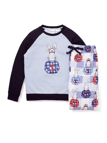 Boys Bunny Cuppa Long Flannelette Pj Set