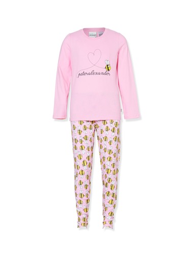 Girls Bumble Bee Waffle Pj Set