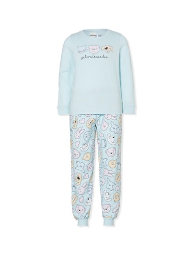Girls Cute Animal Flannelette Pj Set