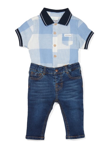P.A. Play Baby Buffalo Bodysuit