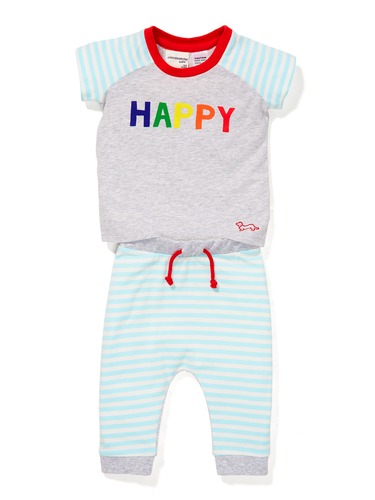 Baby Happy Rainbow Pj Set