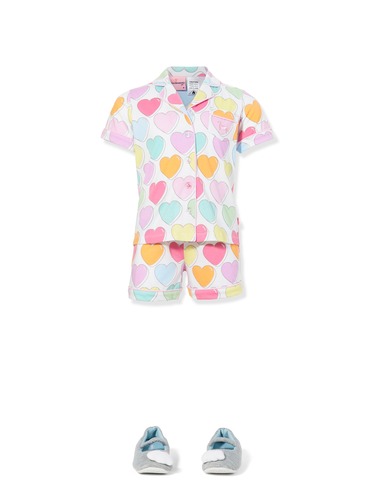 Jnr Girls Heart Pj Set