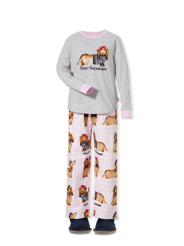 Girls French Penny Pj Set