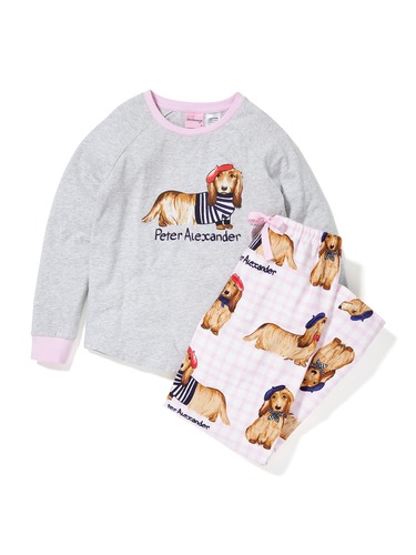 Girls French Penny Pj Set