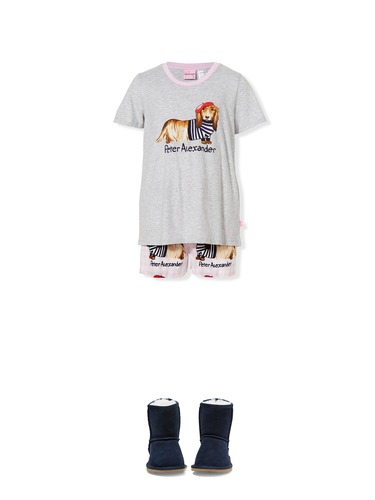Girls French Penny Shortie Pj Set