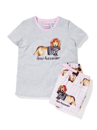 Girls French Penny Shortie Pj Set