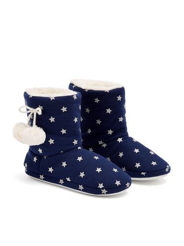 Girls Furry Star Boot