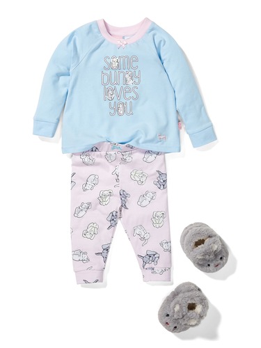 Baby Girls Bunny Pj Set
