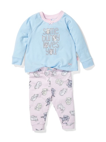 Baby Girls Bunny Pj Set