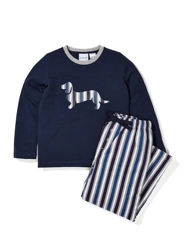 Jnr Boys Stripe Pj Set