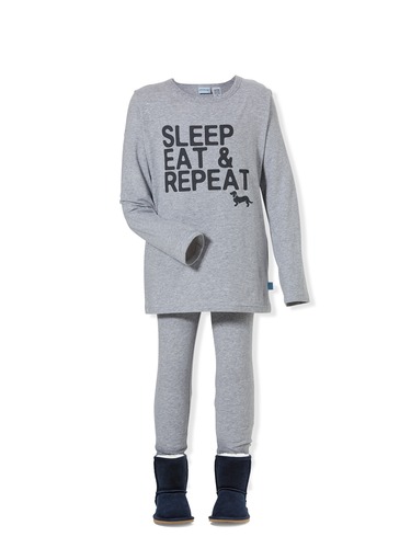 Boys Sleep Eat Repeat Pj Set
