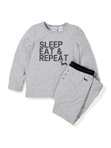Boys Sleep Eat Repeat Pj Set