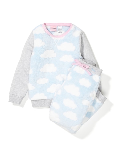 Girls Cloud Track Pj Set