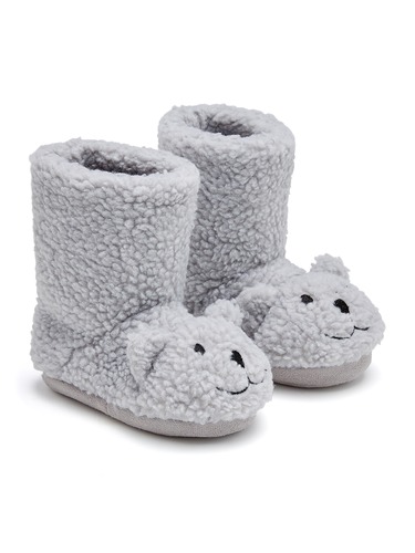 Kids Furry Bear Slipper
