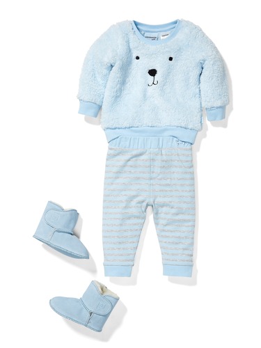Baby Boys Bear Stripe Pj Set