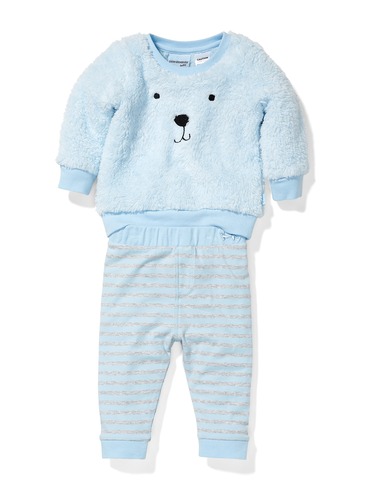 Baby Boys Bear Stripe Pj Set