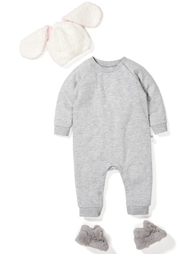 Baby Unisex Quilted Bunny Romper