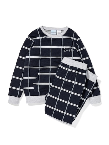 Boys Windowpane Pj Set