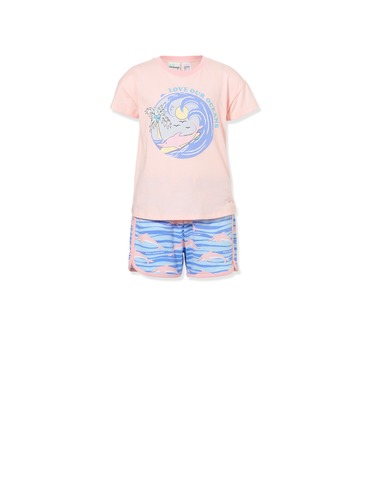 Girls Dolphin Pj Set