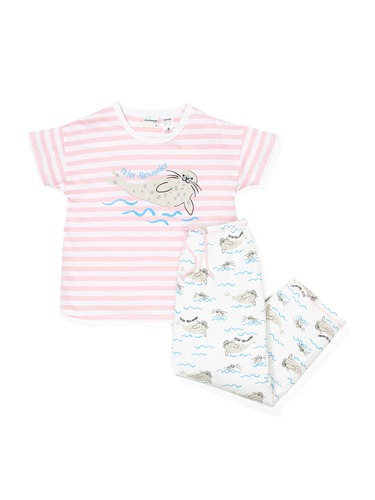 Girls Seal Pj Set