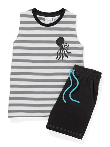 Boys Stripe Ocean Pj Set