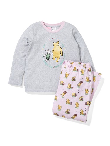 Jnr Girls Vintage Winnie The Pooh Flannelette Pj Set