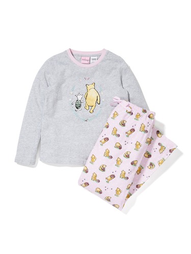 Girls Vintage Winnie The Pooh Flannelette Pj Set