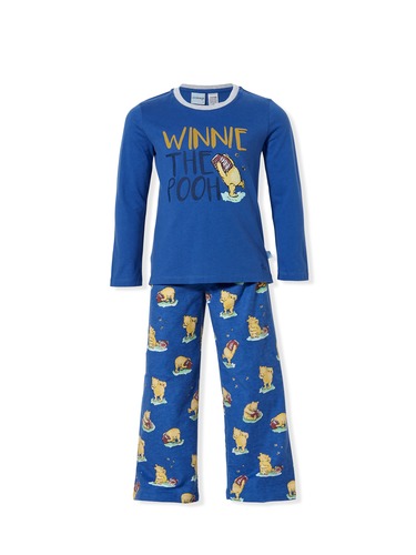 Jnr Boys Winnie The Pooh Flannelette Pj Set