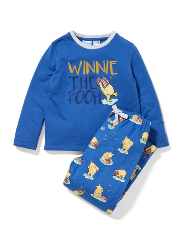 Jnr Boys Winnie The Pooh Flannelette Pj Set